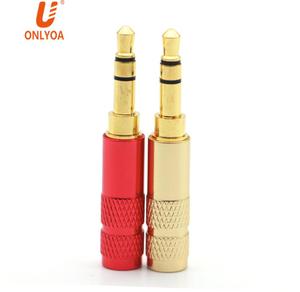 Connecteur Audio, plaqué or, 3.5mm, 3 pôles, <span class=keywords><strong>Jack</strong></span> stéréo, connecteur mâle, soudure, prise pour adaptateur d'écouteurs, 1 pièce - Product Image 2