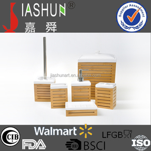 Artículos <span class=keywords><strong>para</strong></span> el hogar Madera <span class=keywords><strong>de</strong></span> bambú natural 6 piezas Juego <span class=keywords><strong>de</strong></span> <span class=keywords><strong>accesorios</strong></span> <span class=keywords><strong>de</strong></span> baño <span class=keywords><strong>de</strong></span> cerámica <span class=keywords><strong>para</strong></span> decoración del hogar - Product Image 3