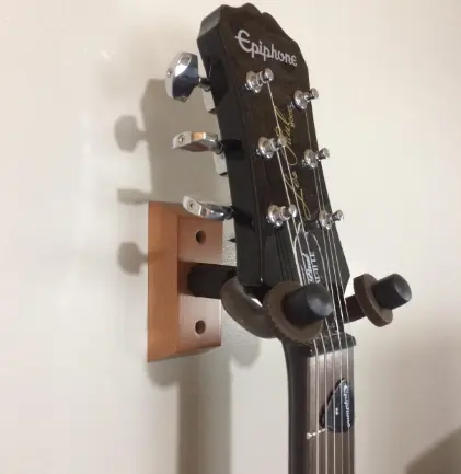 Support de guitare en bois, fait votre Instruments musicaux sans danger, suspension murale, 1 pièce