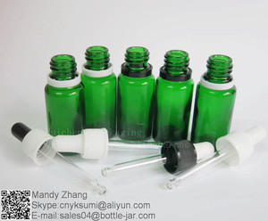 Petit 15 ml verre bouteille d'huile essentielle avec <span class=keywords><strong>dameur</strong></span> gouttes évidente - Product Image 2