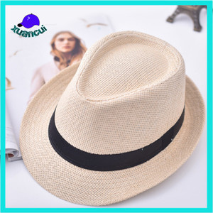 Gros promotionnel pas cher <span class=keywords><strong>prix</strong></span> <span class=keywords><strong>parasol</strong></span> chapeau ceinture <span class=keywords><strong>en</strong></span> cuir d'été de <span class=keywords><strong>paille</strong></span> fedora chapeau - Product Image 3