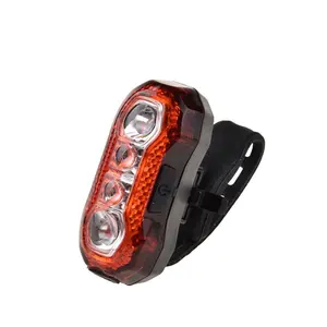 Rechargeable Bike Light Promotion Gift Wholesale 4*SMD Ultra Bright Visible Night Cycling Warning Bike Taillight USB Rechargeable Rear Bicycle Light