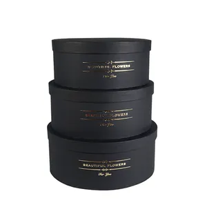Black Cylinder <strong>Flower</strong> <strong>Box</strong> Wholesale Large Cardboard Round Cylinder <strong>Flower</strong> Paper <strong>Box</strong> for <strong>Flower</strong> - Product Image 1