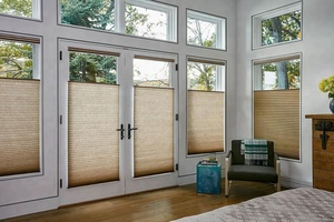 UV protection Blackout Double Pleated <strong>Paper</strong> Shade Double Cell Honeycomb <strong>Blinds</strong> up and Down - Product Image 4