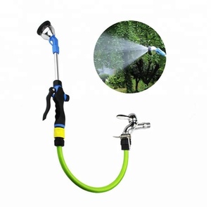 Bocal Da Mangueira de jardim Gramado Spray <span class=keywords><strong>Wand</strong></span> com 9 Padrões de Água de Alta Pressão Ajustável Telescópica Varinha de Rega