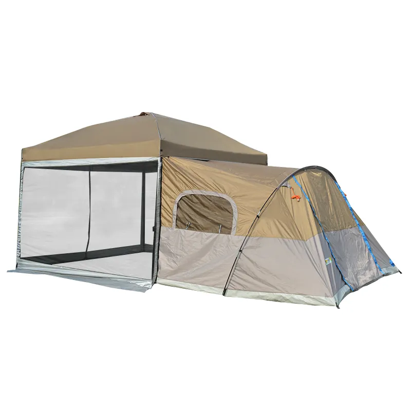 MOQIメーカーポータブル折りたたみ式エクステンションテント車載テント便利なコンビネーションファミリートラベルテント屋外用