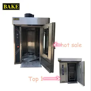 Industrial bread baking machine/32trays Diesel and Electric rotating rack oven for Baguette Toast
