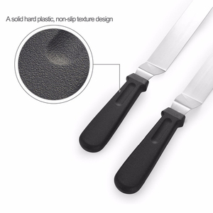 Espátula de <span class=keywords><strong>Offset</strong></span> de acero inoxidable en ángulo para decoración de pasteles, espátula profesional para decoración de pasteles, Espátulas para glaseado - Product Image 3