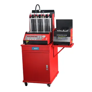 6 cylinders gasoline injection pulse test and ultrasonic cleaning machine Model HO-6C, test 6 injectors in one time