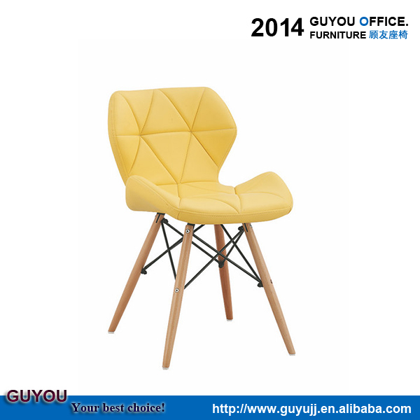Alibaba express chaise à manger colorée avec cuir PU(GY-604)