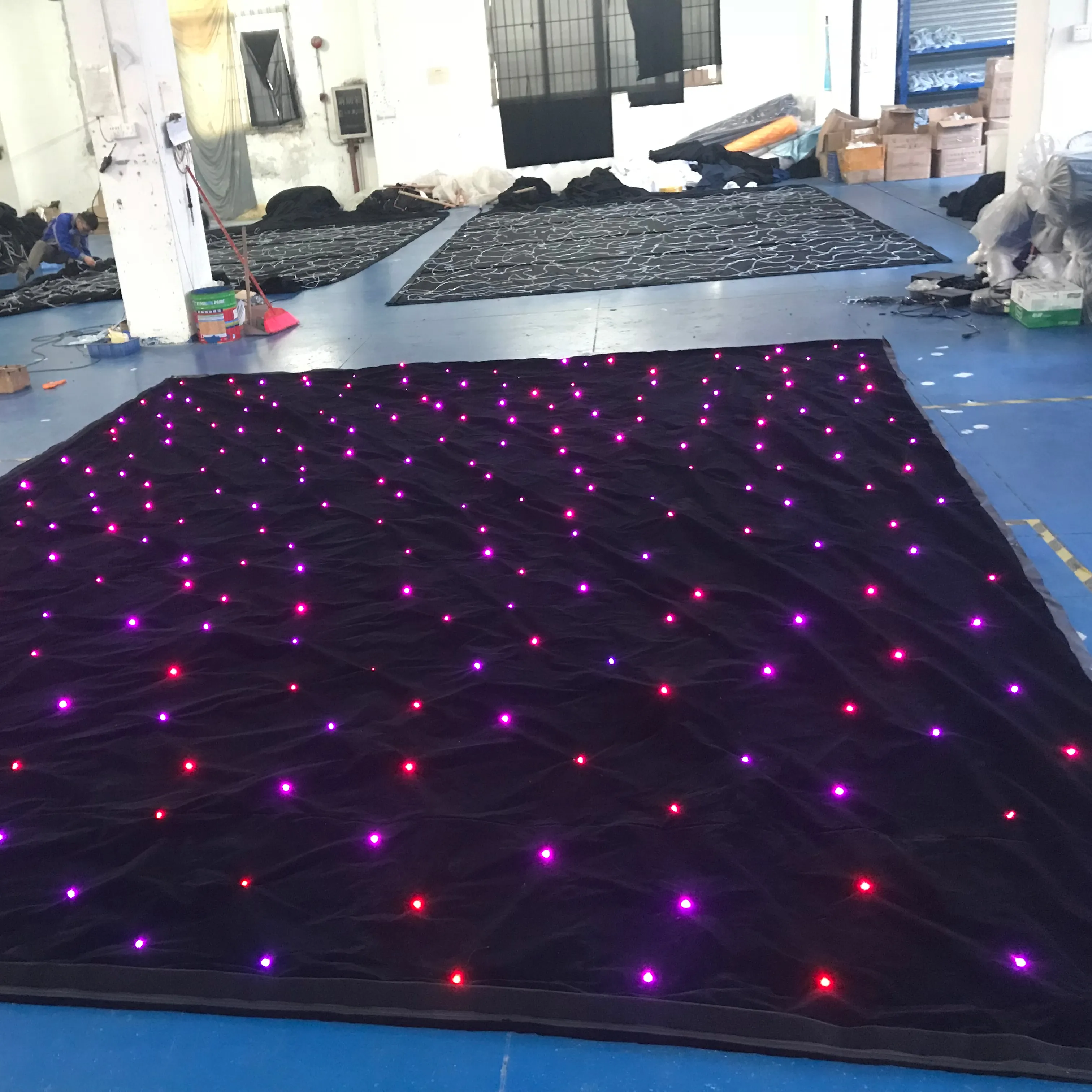 3*4m LED Light Stage Curtain Stage Lights RGB Star CurtainためSale