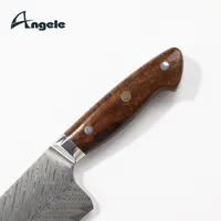 일본 다마스커스 강철 사막 Ironwood 손잡이 다마스커스 부엌 칼을 가진 8 인치 요리사 칼