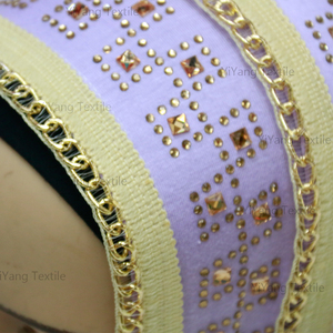 Islamico musulmano Malaysia Indonesia in pizzo floreale semplice strass con perline scialle Hijab per ragazza vestito di moda - Product Image 6