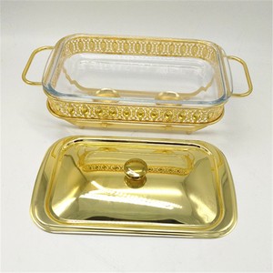 2L واحدة عموم الحديد + الزجاج الفضة أواني بوفيه استانلس ستيل حافظة للحرارة الاحترار صينية - Product Image 5