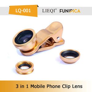3 en 1 Clip del teléfono inteligente <span class=keywords><strong>de</strong></span> ojo <span class=keywords><strong>de</strong></span> pez ángel amplio <span class=keywords><strong>de</strong></span> lentes <span class=keywords><strong>de</strong></span> cámara LQ-001 LIEQI - Product Image 2