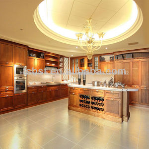 ak427 de lujo de madera sólida del gabinete de <span class=keywords><strong>cocina</strong></span> de diseño para grandes de la <span class=keywords><strong>cocina</strong></span> - Product Image 1