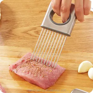 Easy Onion Holder Slicer Tomaten schneider Keine stinkenden Hände mehr