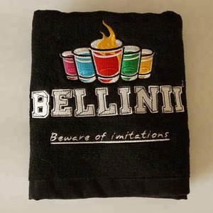 100% コットンタオルカスタム無地バータオル刺繍ロゴ付き - Product Image 4