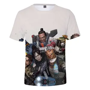2022新しいデザインのTシャツアプリゲームデザイン在庫ありmoqプリントTシャツ卸売3dtshirtサプライヤー