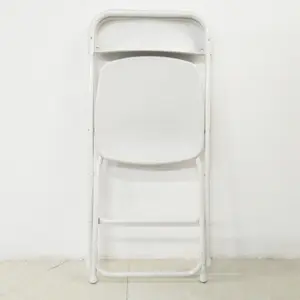 Plastic Chair White New Design Modern Garden White Plastic Foldable Party Dining Chair