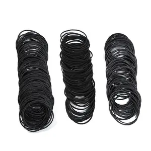 Factory Wholesale Pure Natural Rubber Elastic Black Rubber Band Support Customization