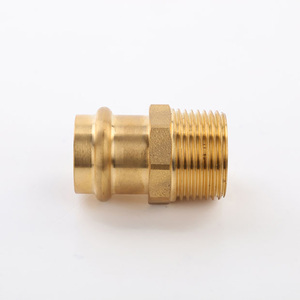 Conexiones de Tubería de Latón Deslizantes para Presión de Aire, Accesorios de Tubería de Cobre para Gas - Product Image 1