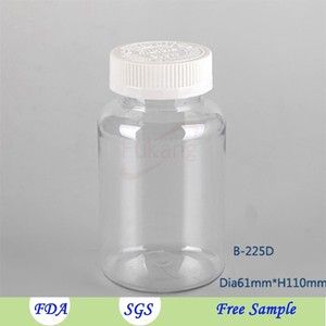 225 ml verde oscuro botella de plástico PET, pastillas para adelgazar embalaje, dieta píldora botella para <span class=keywords><strong>la</strong></span> Mujer - Product Image 5