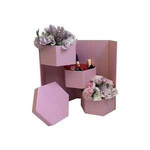 Hebei Huiya Three-tier <strong>Hexagonal</strong> Flower <strong>Gift</strong> <strong>Box</strong> and Rotatable Flower <strong>Box</strong> - Product Image 3
