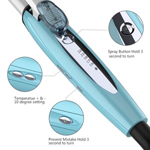 <span class=keywords><strong>Fer</strong></span> à friser professionnel en céramique tourmaline 25/32 mm, pulvérisation à froid, <span class=keywords><strong>fer</strong></span> à friser électrique LED, rotation à vapeur, outils de coiffure de salon - Product Image 3