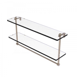 With Towel Rack <strong>Glass</strong> Wall <strong>Shelf</strong> for Bathroom Bathroom Stainless Steel Corner <strong>Shower</strong> Living Room Bathroom Kitchen NEW HOPE - Product Image 3