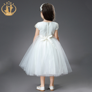 結婚式のための軽快な卸売素敵なレースフラワーガールドレス2020年女の子のための最初のベビードレスの女の子子供服 - Product Image 6