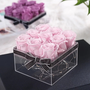 Fiore di visualizzazione negozio di fiori conservati in scatola acrilico per negozio di fiori - Product Image 4