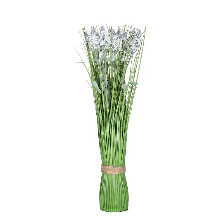XQ-5039 New products small indoor decoration artificial onion grass plant with lavender flower