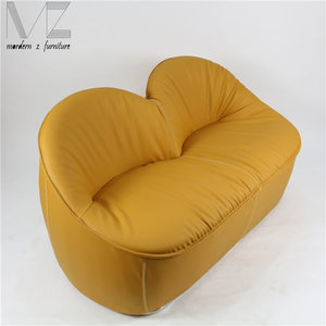 <span class=keywords><strong>Moderne</strong></span> Jaune PU cuir <span class=keywords><strong>causeuse</strong></span> canapé - Product Image 1