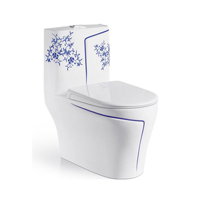 Inodoro con Patrón de Mármol, Inodoro de <span class=keywords><strong>Doble</strong></span> Color y Dorado, de Porcelana de una Pieza, Moderno, Fabricado en China, <span class=keywords><strong>WC</strong></span> Blanco de Cerámica para Baño de Hotel, 3/6L - Product Image 3