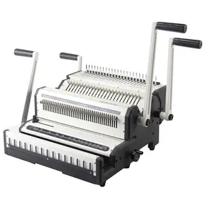 SG-CW2500A 1/3 Combination manual A4 wire and comb binder paper binding machine with good quality