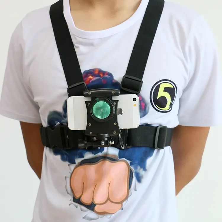 Factory price adjustable chest strap mount elastic action camera body for gopros belt for chest mount harness gopros