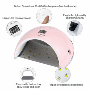 Nhãn Hiệu Riêng Máy Sấy Nhanh Đèn 48 Wát SUN6S <span class=keywords><strong>Uv</strong></span> Led Nail Gel Polish Chữa Khô Đèn Thông Minh Cảm Biến Cho Nail Art - Product Image 2