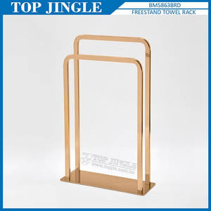 Toallero de baño independiente cromado de 3 rieles - Product Image 3