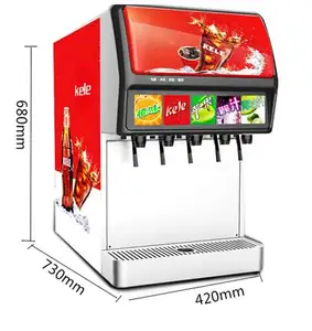 Mesin Pembuat Dispenser Minuman, Air Mancur Soda Komersial