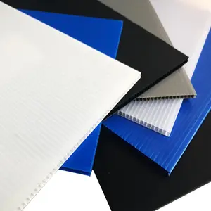 Corrugated Hollow Plastic Sheet 2mm 3mm 4mm 5mm 6mm Pp Fluted Hollow Corrugated Plastic Sheet