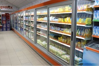 Réfrigérateur professionnel de luxe avec portes en verre, pour boissons à porte simple, frigo à affichage vertical