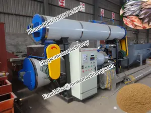 Máquina de procesamiento de residuos de pescado, planta de harina de pescado compacta