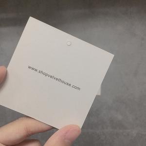 Terlaris Kualitas Terbaik Label Gantung Kertas Biji, Pakaian Kertas Mewah Ramah Lingkungan dengan Logo, Tag Gantung Garmen - Product Image 3