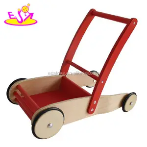 2 IN 1 Educational Push Along Wooden Baby Walker For Activity W13C013