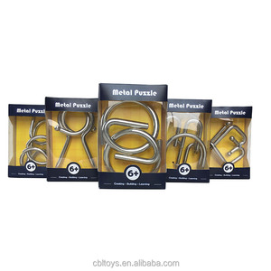 <span class=keywords><strong>Puzzle</strong></span> en métal à emboîtement de haute qualité, <span class=keywords><strong>puzzle</strong></span> en métal classique pour le QI, casse-tête, puzzles en fil métallique en forme de double S, CBL5038 - Product Image 4
