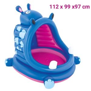 Bestway 52218 Inflatable Hippo Sunshade Children's Plastic Swimming <strong>Pool</strong> for Baby - Product Image 2