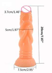 Juguetes Sexuales para Mujeres, Consoladores con Forma de Pene, Tapón Anal, Tapón Anal Grande, Consolador con Forma de Caballo, Conejo, Animal, para Lesbianas - Product Image 4