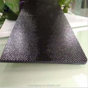4mm black ceramic heat proof glass sheet for induction cooker with customized printed.