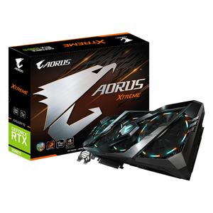 Tarjeta gráfica para juegos GIGABYTE AORUS <span class=keywords><strong>GeForce</strong></span> <span class=keywords><strong>RTX</strong></span> <span class=keywords><strong>2080</strong></span> <span class=keywords><strong>Ti</strong></span> XTREME 11G usada con memoria GDDR6 de 11GB alimentada por <span class=keywords><strong>GeForce</strong></span> <span class=keywords><strong>RTX</strong></span> <span class=keywords><strong>2080</strong></span> <span class=keywords><strong>Ti</strong></span> - Product Image 1